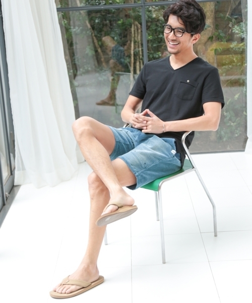 BAYFLOW(ベイフロー)の「BAYFLOW/フェードコールショートパンツ 18SS(その他パンツ・メンズ・オレンジ/ベージュ/オフホワイト/ブルー・MEDIUM/LARGE/SMALL)」の12枚目の写真