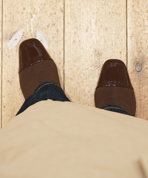 TODAYFUL（トゥデイフル）の「リブソックスブーツ（ブーツ・レディース・ブラック/アイボリー/ブラウン・36inch/37inch/38inch）」の8枚目の写真