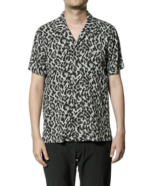 KAZUYUKI KUMAGAI ATTACHMENT（カズユキクマガイアタッチメント）の「【KAZUYUKI KUMAGAI】Li/Cシャンブレーアロハシャツ（シャツ/ブラウス・メンズ・ホワイト/グレー/ブラック・1/2/3）」の3枚目の写真