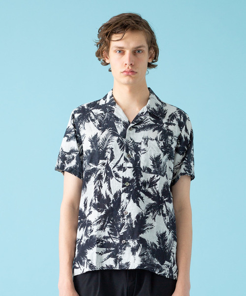 KAZUYUKI KUMAGAI ATTACHMENT（カズユキクマガイアタッチメント）の「【KAZUYUKI KUMAGAI】Li/Cシャンブレーアロハシャツ（シャツ/ブラウス・メンズ・ホワイト/グレー/ブラック・1/2/3）」の9枚目の写真