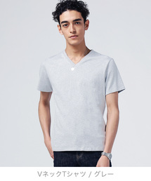 ZOZO | VネックTシャツ（パターンオーダー）／グレー［MEN］(Tシャツ/カットソー)