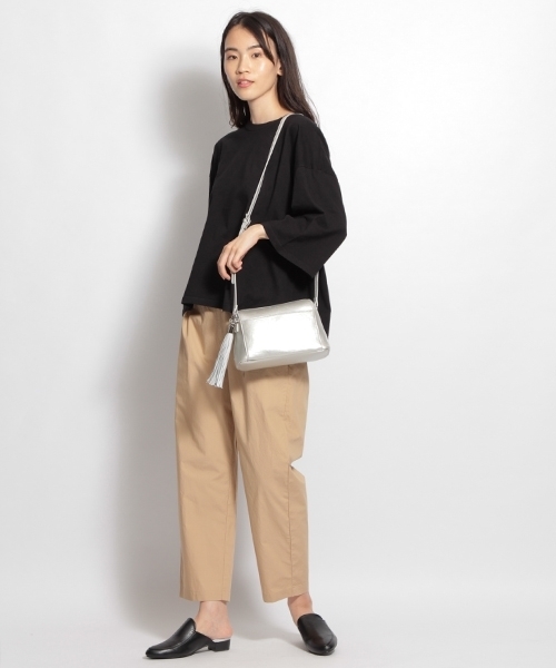 niko and...(ニコアンド)の「トリプルXLピースダイTシャツ(Tシャツ/カットソー・レディース・ホワイト/ライトブルー/ブラック/ブラウン/ライトベージュ・FREE)」の8枚目の写真