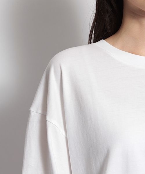 niko and...(ニコアンド)の「トリプルXLピースダイTシャツ(Tシャツ/カットソー・レディース・ホワイト/ライトブルー/ブラック/ブラウン/ライトベージュ・FREE)」の14枚目の写真