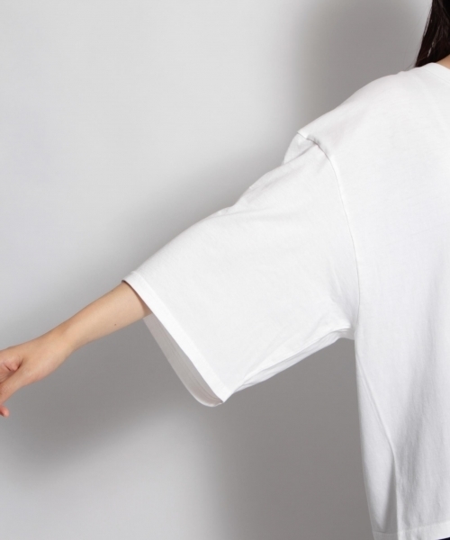 niko and...(ニコアンド)の「トリプルXLピースダイTシャツ(Tシャツ/カットソー・レディース・ホワイト/ライトブルー/ブラック/ブラウン/ライトベージュ・FREE)」の15枚目の写真