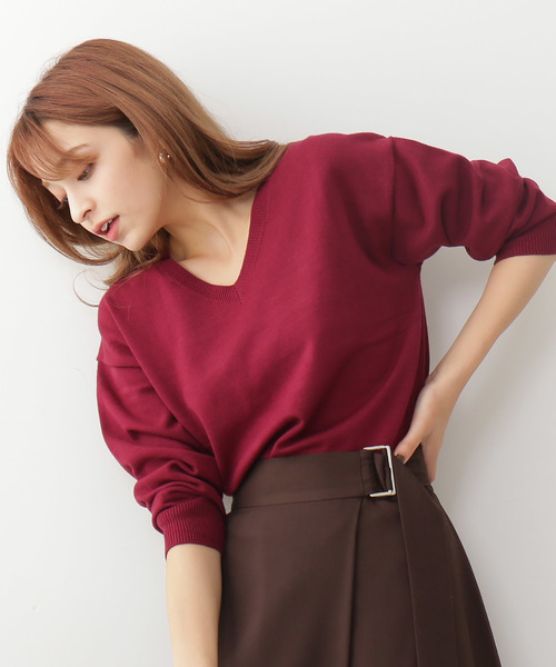 N.（N. Natural Beauty Basic）（エヌエヌナチュラルビューティーベーシック）の「◆ウォームハイゲージニット（ニット/セーター・レディース・ブラック/ベージュ/グレー/ブルー/ボルドー・MEDIUM）」の5枚目の写真