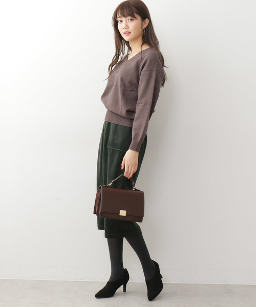 N.（N. Natural Beauty Basic）（エヌエヌナチュラルビューティーベーシック）の「◆ウォームハイゲージニット（ニット/セーター・レディース・ブラック/ベージュ/グレー/ブルー/ボルドー・MEDIUM）」の14枚目の写真