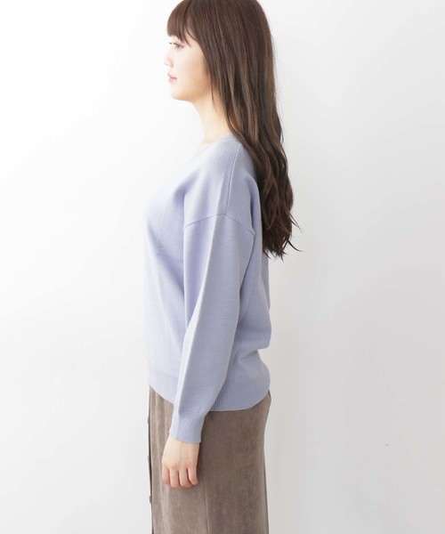 N.（N. Natural Beauty Basic）（エヌエヌナチュラルビューティーベーシック）の「◆ウォームハイゲージニット（ニット/セーター・レディース・ブラック/ベージュ/グレー/ブルー/ボルドー・MEDIUM）」の13枚目の写真