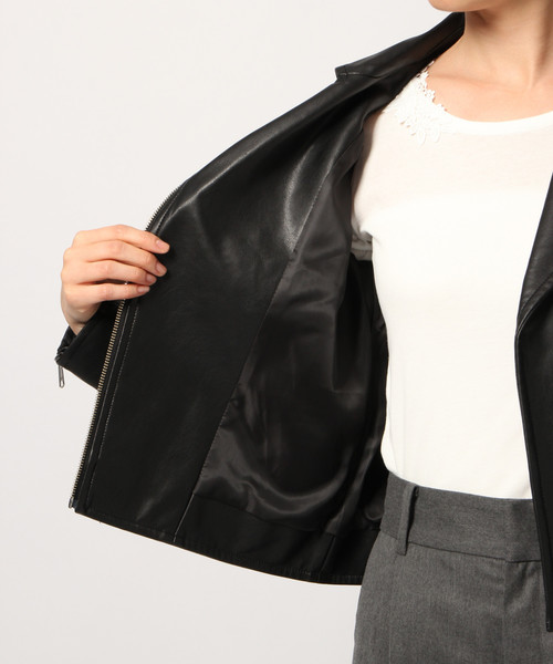 GLOBAL WORK(グローバルワーク)の「フェイクレザーライダース/795392(ライダースジャケット・レディース・ブラック・LARGE/MEDIUM)」の11枚目の写真
