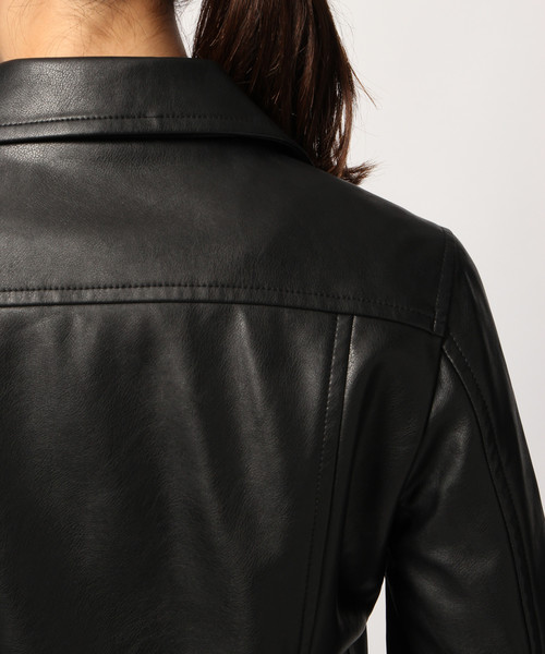 GLOBAL WORK(グローバルワーク)の「フェイクレザーライダース/795392(ライダースジャケット・レディース・ブラック・LARGE/MEDIUM)」の8枚目の写真