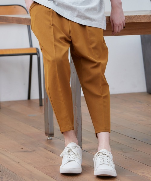 MONO-MART(モノマート)の「TRタックワイドパンツ テーパードスラックス/アンクルワイドシルエット(MONO-MART)(スラックス・メンズ・チャコールグレー/ブラック/ネイビー/モカ/グレー系その他/ベージュ系その他/キャメル/グレー系その他2/ベージュ系その他3/ベージュ系その他2・S/M/L)」の10枚目の写真