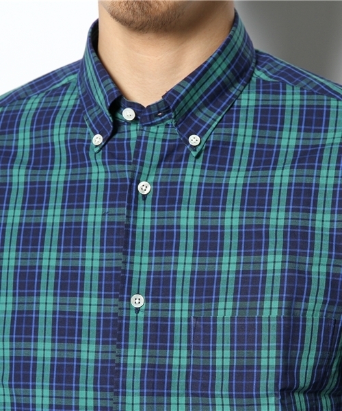 BEAUTY&YOUTH UNITED ARROWS（ビューティーアンドユースユナイテッドアローズ）の「BY オックスフォード タータン/チェック ボタンダウンシャツ◆§（シャツ/ブラウス・メンズ・レッド/ダークグリーン/コバルトブルー・X-SMALL/SMALL/MEDIUM/LARGE/X-LARGE）」の7枚目の写真