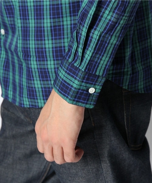 BEAUTY&YOUTH UNITED ARROWS（ビューティーアンドユースユナイテッドアローズ）の「BY オックスフォード タータン/チェック ボタンダウンシャツ◆§（シャツ/ブラウス・メンズ・レッド/ダークグリーン/コバルトブルー・X-SMALL/SMALL/MEDIUM/LARGE/X-LARGE）」の8枚目の写真