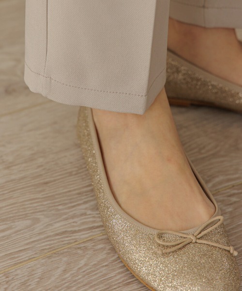flower（フラワー）の「スパークルバレエシューズ（バレエシューズ・レディース・ブラウン/パープル/ゴールド/ブラック・7/8/9/6/5/10）」の8枚目の写真