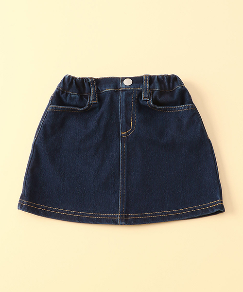COMME CA ISM(コムサイズム)の「ジャージーストレッチツイル タイトスカート(スカート・キッズ・ブラック/ネイビー・80cm/90cm)」の2枚目の写真