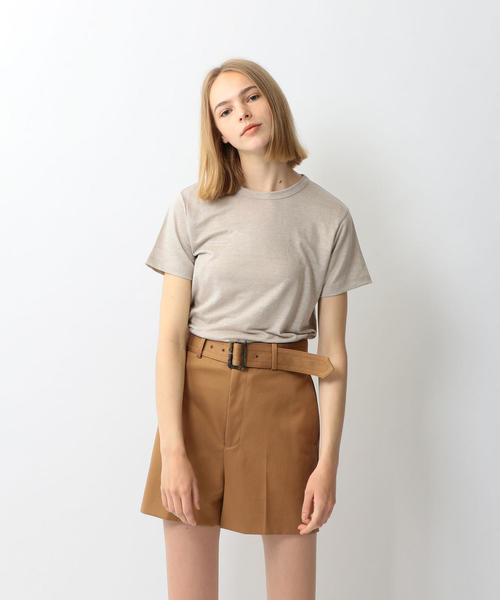 Steven Alan（スティーブンアラン）の「＜Steven Alan＞WASHABLE SHORT SLEEVE TEE SHIRT/Tシャツ（Tシャツ/カットソー・レディース・ブラック/ベージュ/ロイヤルブルー/オフホワイト/ケリー・FREE）」の3枚目の写真
