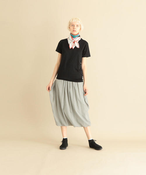 Steven Alan（スティーブンアラン）の「＜Steven Alan＞WASHABLE SHORT SLEEVE TEE SHIRT/Tシャツ（Tシャツ/カットソー・レディース・ブラック/ベージュ/ロイヤルブルー/オフホワイト/ケリー・FREE）」の14枚目の写真