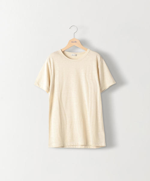 Steven Alan（スティーブンアラン）の「＜Steven Alan＞WASHABLE SHORT SLEEVE TEE SHIRT/Tシャツ（Tシャツ/カットソー・レディース・ブラック/ベージュ/ロイヤルブルー/オフホワイト/ケリー・FREE）」の9枚目の写真