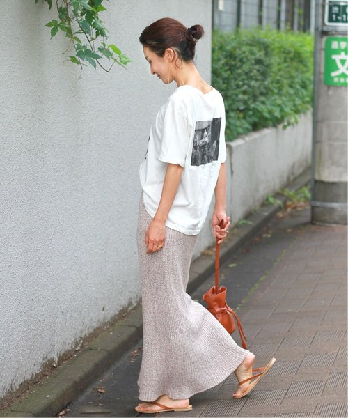JOURNAL STANDARD relume(ジャーナルスタンダード レリューム)の「ウォッシャブルコットンシルクスカート◆(スカート・レディース・ネイビー/ブラウン・FREE)」の11枚目の写真