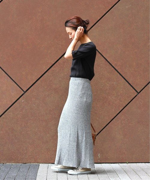 JOURNAL STANDARD relume(ジャーナルスタンダード レリューム)の「ウォッシャブルコットンシルクスカート◆(スカート・レディース・ネイビー/ブラウン・FREE)」の12枚目の写真