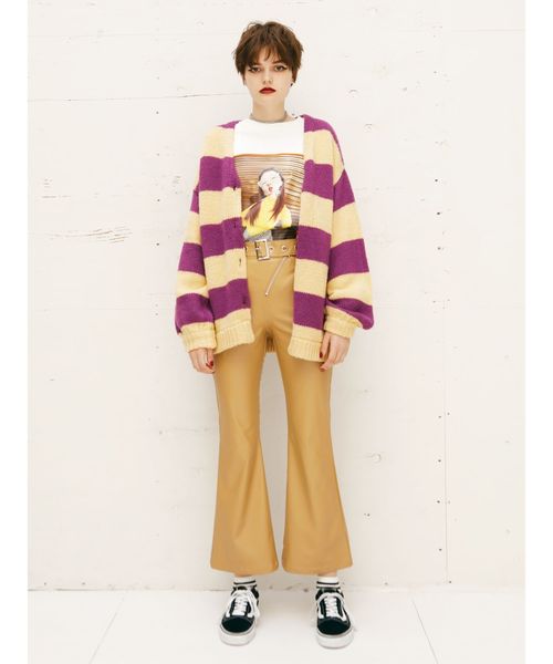 jouetie（ジュエティ）の「ガールフォトロンT（Tシャツ/カットソー・レディース・オフホワイト/ブラック/イエロー・MEDIUM）」の6枚目の写真