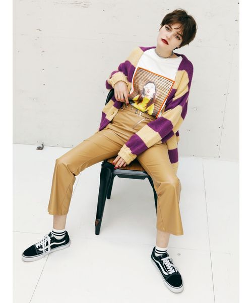 jouetie（ジュエティ）の「ガールフォトロンT（Tシャツ/カットソー・レディース・オフホワイト/ブラック/イエロー・MEDIUM）」の8枚目の写真