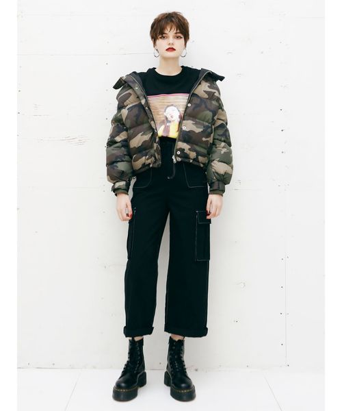 jouetie（ジュエティ）の「ガールフォトロンT（Tシャツ/カットソー・レディース・オフホワイト/ブラック/イエロー・MEDIUM）」の9枚目の写真