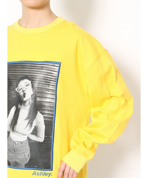 jouetie（ジュエティ）の「ガールフォトロンT（Tシャツ/カットソー・レディース・オフホワイト/ブラック/イエロー・MEDIUM）」の17枚目の写真