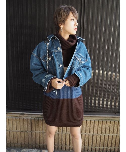 MURUA(ムルーア)の「ベルテッドペンシルスカート(スカート・レディース・キャメル/ブラック・1/2)」の14枚目の写真