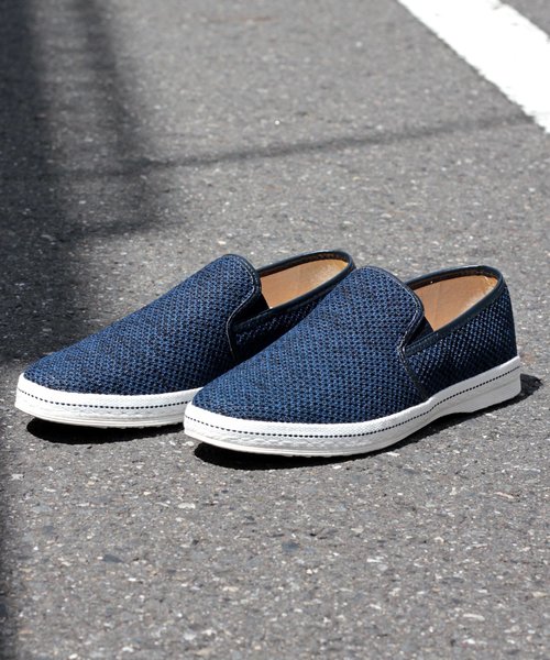 Dedes（デデス）の「Dedes / メッシュスリッポンスニーカー(5240)（スリッポン・メンズ・ネイビー/ダークグレー/ブラック/ライトグレー/ホワイト・44/42/43/40/41）」の5枚目の写真