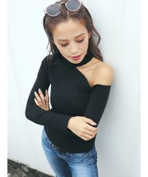 GYDA | デコルテチョーカーニットTOPS(ニット/セーター)