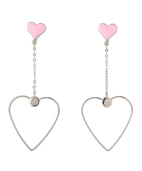Lovetoxic ラブトキシック の ロングハートフープイヤリング イヤリング Wear