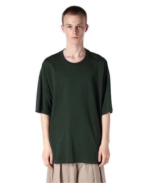 KAZUYUKI KUMAGAI ATTACHMENT（カズユキクマガイアタッチメント）の「超長綿天竺 クルーネックS/S（Tシャツ/カットソー・メンズ・グリーン/パープル/ホワイト/ライトイエロー/ダークネイビー/ライトパープル・2/3/1）」の7枚目の写真