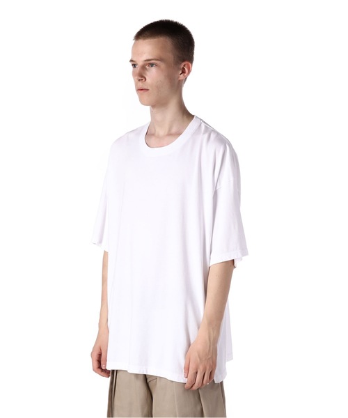 KAZUYUKI KUMAGAI ATTACHMENT（カズユキクマガイアタッチメント）の「超長綿天竺 クルーネックS/S（Tシャツ/カットソー・メンズ・グリーン/パープル/ホワイト/ライトイエロー/ダークネイビー/ライトパープル・2/3/1）」の18枚目の写真