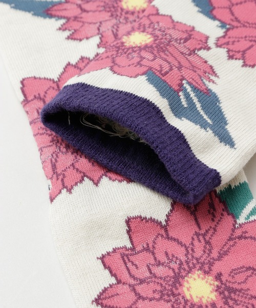 カヤ（カヤ）の「【カヤ】足袋型くつ下23～25cm 葉菊（ソックス/靴下・レディース・パープル/ブルー/キナリ・FREE）」の8枚目の写真