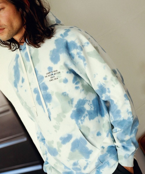 BAYFLOW（ベイフロー）の「ピグメントダンボールパーカ（パーカー・メンズ・ブルー/パープル/ベージュ/チャコール・MEDIUM/SMALL/LARGE）」の15枚目の写真