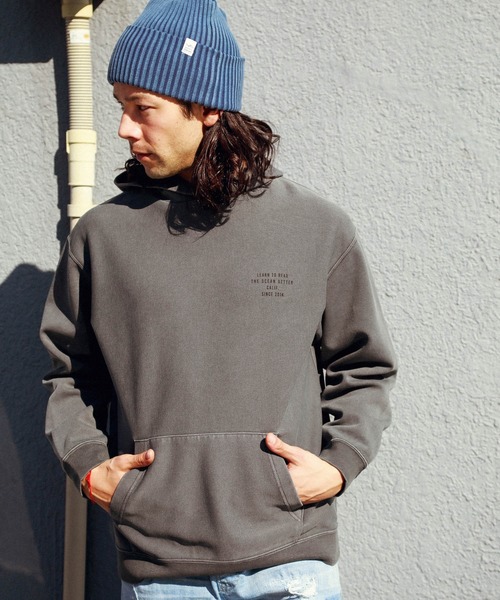 BAYFLOW（ベイフロー）の「ピグメントダンボールパーカ（パーカー・メンズ・ブルー/パープル/ベージュ/チャコール・MEDIUM/SMALL/LARGE）」の20枚目の写真