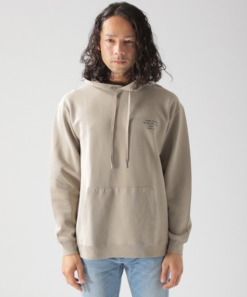 BAYFLOW（ベイフロー）の「ピグメントダンボールパーカ（パーカー・メンズ・ブルー/パープル/ベージュ/チャコール・MEDIUM/SMALL/LARGE）」の8枚目の写真