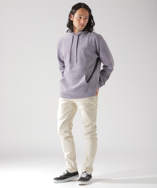 BAYFLOW（ベイフロー）の「ピグメントダンボールパーカ（パーカー・メンズ・ブルー/パープル/ベージュ/チャコール・MEDIUM/SMALL/LARGE）」の5枚目の写真