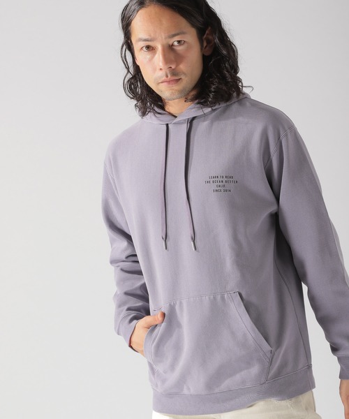 BAYFLOW（ベイフロー）の「ピグメントダンボールパーカ（パーカー・メンズ・ブルー/パープル/ベージュ/チャコール・MEDIUM/SMALL/LARGE）」の12枚目の写真