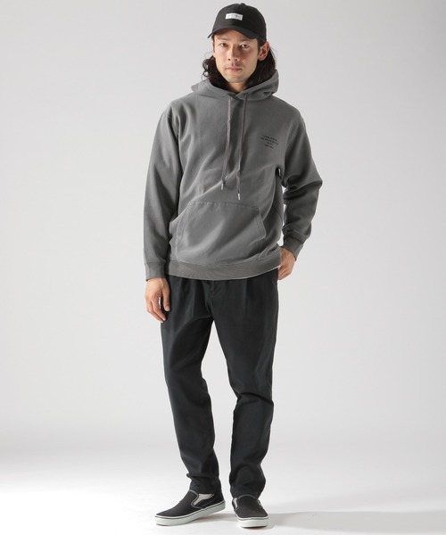 BAYFLOW（ベイフロー）の「ピグメントダンボールパーカ（パーカー・メンズ・ブルー/パープル/ベージュ/チャコール・MEDIUM/SMALL/LARGE）」の11枚目の写真