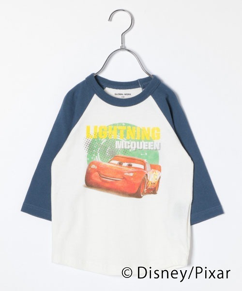 GLOBAL WORK(グローバルワーク)の「【キッズ】Disney/プリントT7分袖/ 862373(Tシャツ/カットソー・キッズ・ライトピンク/ブラック/ネイビー/ダークグレー・130cm/140cm/100cm/110cm/120cm)」の1枚目の写真