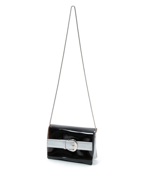 PAGEBOY（ページボーイ）の「PVCコンビショルダーBAG（ショルダーバッグ・レディース・ブラック/オフホワイト・FREE）」の20枚目の写真