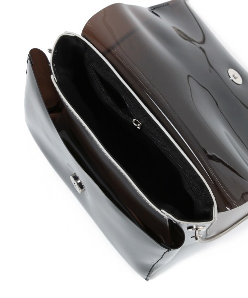 PAGEBOY（ページボーイ）の「PVCコンビショルダーBAG（ショルダーバッグ・レディース・ブラック/オフホワイト・FREE）」の8枚目の写真