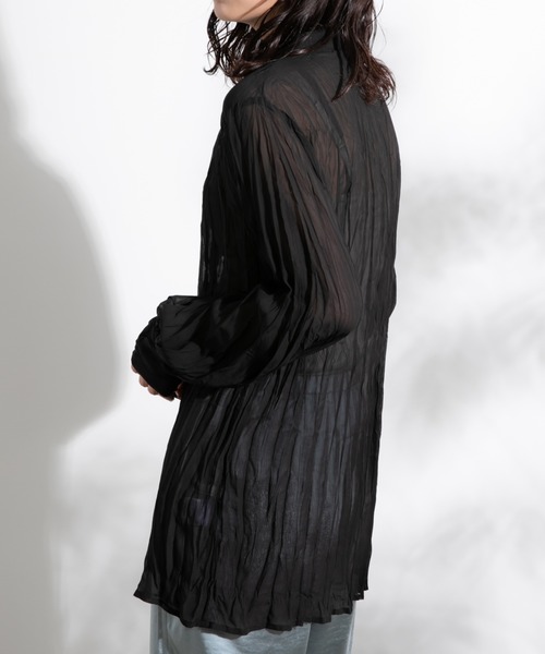 Aunt Marie's(アントマリーズ)の「クリンクルバンドカラーシャツ/ AUNT MARIE'S(シャツ/ブラウス・レディース・ホワイト/ブラック/ベージュ/ライトグリーン・FREE)」の17枚目の写真