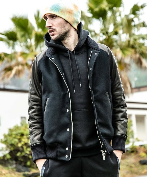 ACANTHUS(アカンサス)の「mj7215-Studium Jacket スタジャン(スタジャン・メンズ・ブラック/ネイビー/グレー系その他・M/S/L/XL)」の21枚目の写真