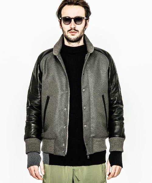 ACANTHUS(アカンサス)の「mj7215-Studium Jacket スタジャン(スタジャン・メンズ・ブラック/ネイビー/グレー系その他・M/S/L/XL)」の8枚目の写真