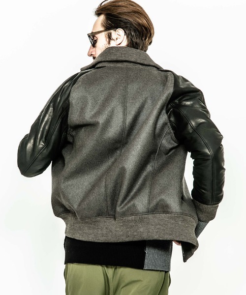 ACANTHUS(アカンサス)の「mj7215-Studium Jacket スタジャン(スタジャン・メンズ・ブラック/ネイビー/グレー系その他・M/S/L/XL)」の15枚目の写真