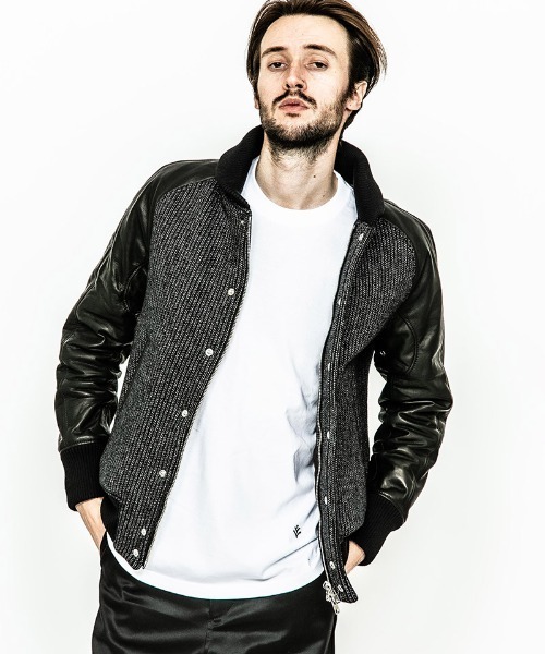 ACANTHUS(アカンサス)の「mj7215-Studium Jacket スタジャン(スタジャン・メンズ・ブラック/ネイビー/グレー系その他・M/S/L/XL)」の9枚目の写真