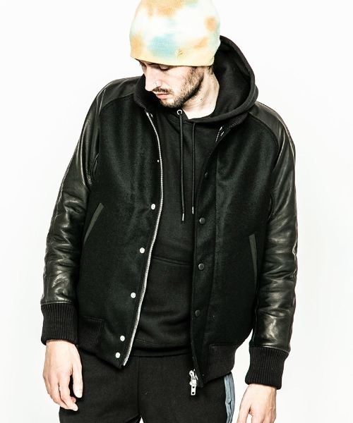 ACANTHUS(アカンサス)の「mj7215-Studium Jacket スタジャン(スタジャン・メンズ・ブラック/ネイビー/グレー系その他・M/S/L/XL)」の6枚目の写真