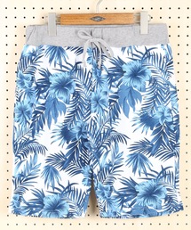 【OUTDOOR PRODUCTS】総柄ショーツ 裏毛プリント ウェストリブ仕様
